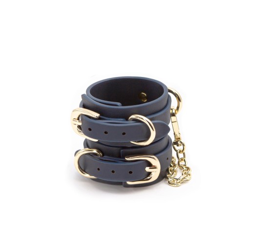 Bondage Couture Wrist Cuff Blue